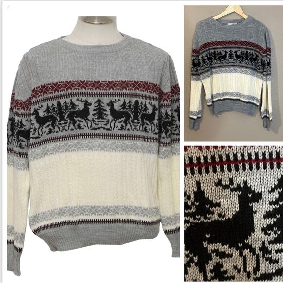 K.P. Knitwear Other - K. P. Knitwear 80’s Vintage Ski Lodge Christmas Sweater Size Small